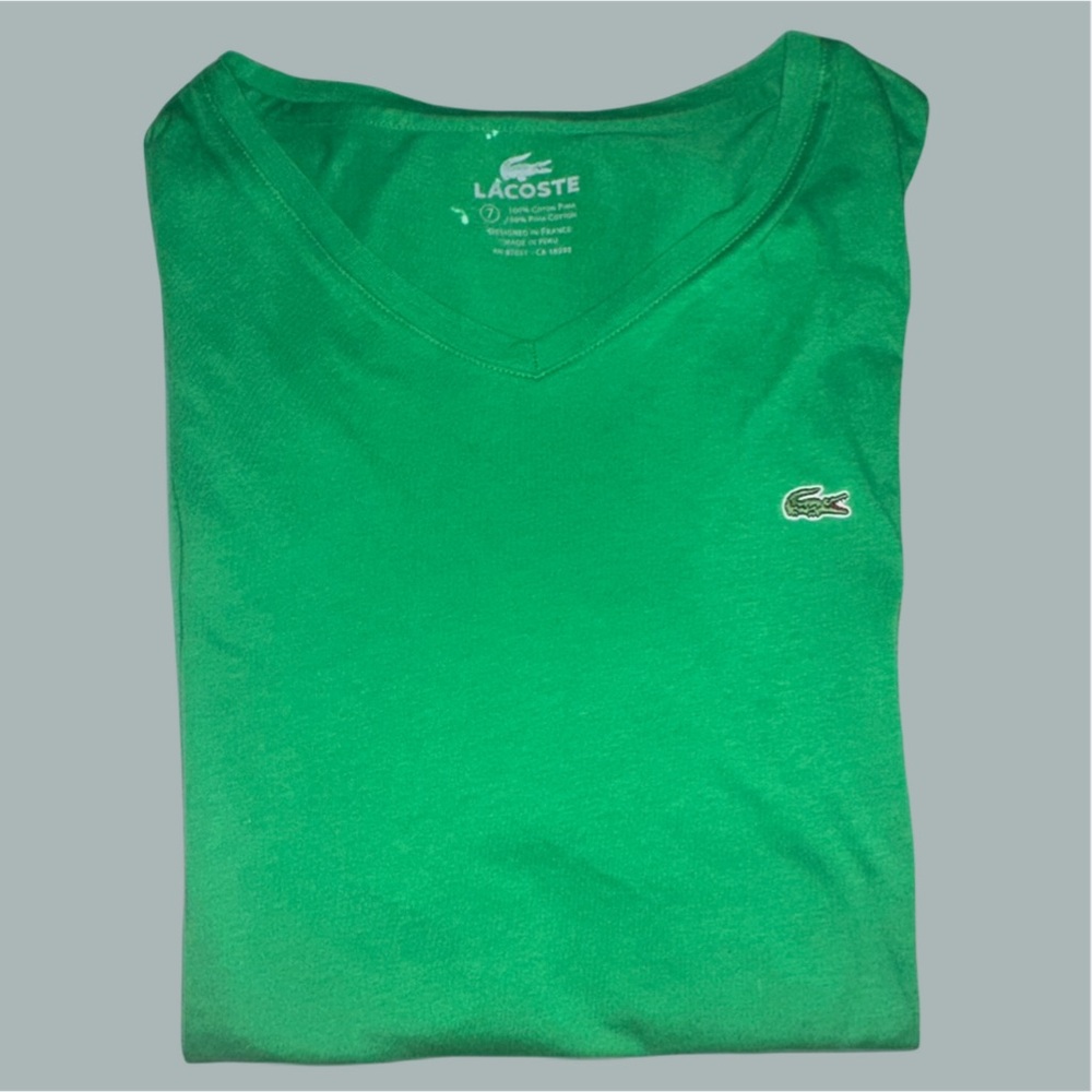 Lacoste V Neck Super Soft Shirt - Large